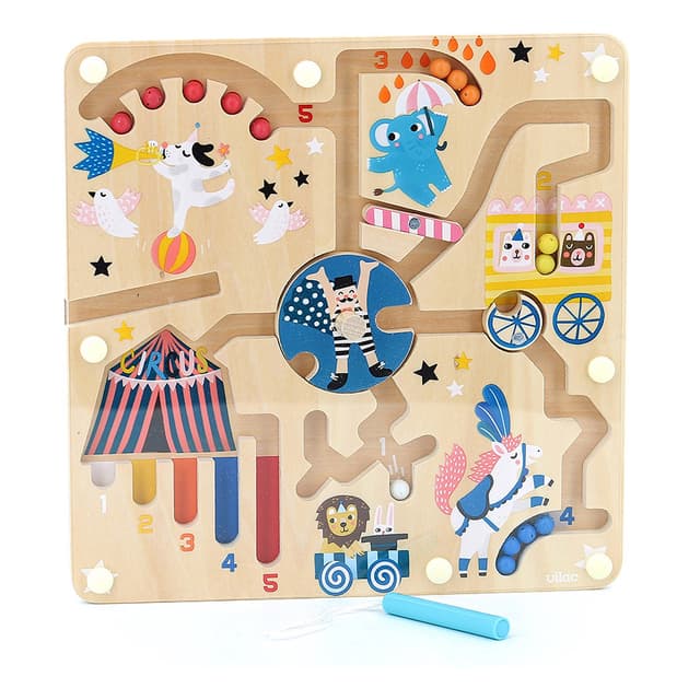 Joc educativ - Magnetic Labyrinth - Circus | Vilac