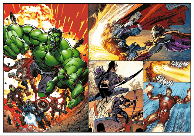 Set 4 puzzle-uri 250 piese - Marvel - Zile Eroice | Trefl