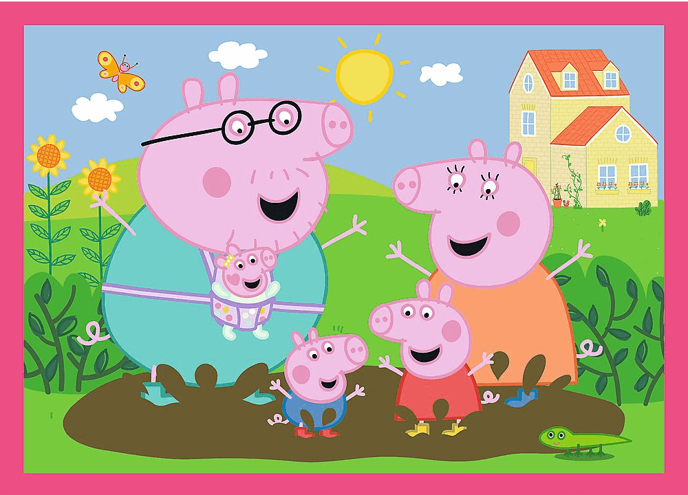 Puzzle 4 in 1 - Peppa Pig - Iubeste Aventurile | Trefl