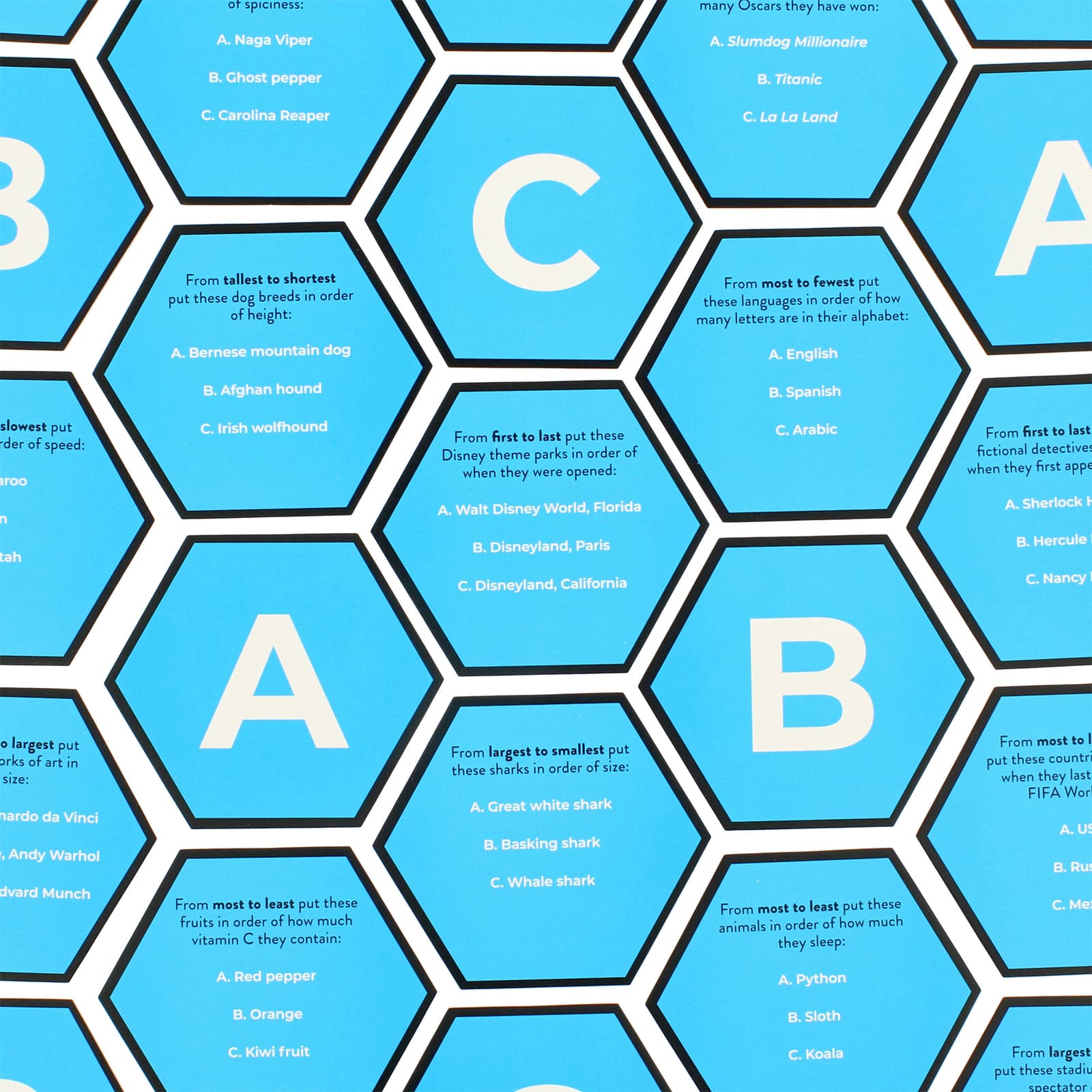 Joc trivia - Hexagon Family - Best Guess | Ginger Fox
