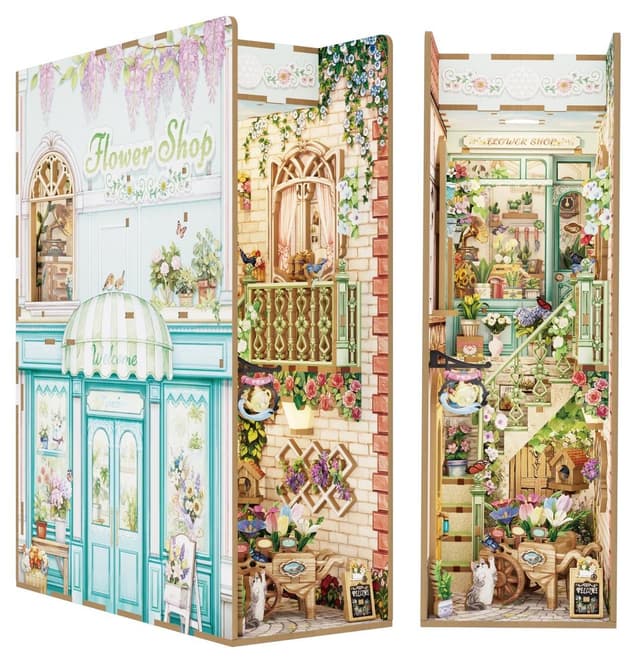 Book Nook 288 piese - Flower Shop | Robotime