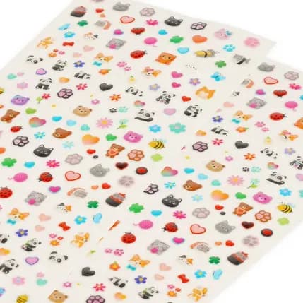 Set 200+ stickers pentru unghii - Cute Animals | Legami