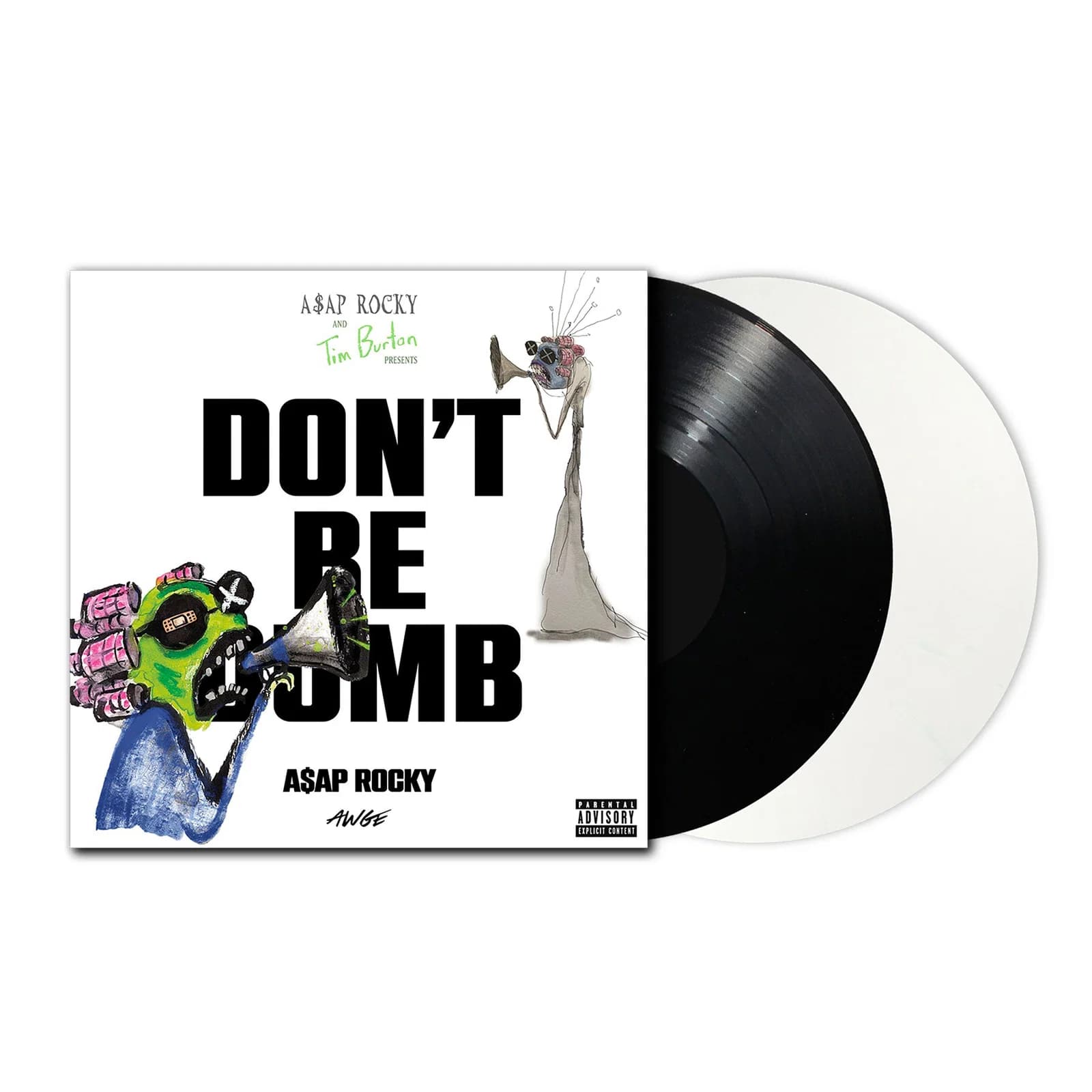 Don't Be Dumb (Black & White Vinyl) | A$AP Rocky, Tim Burton
