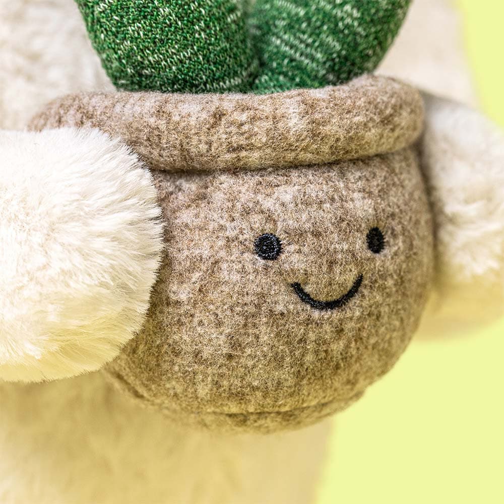 Jucarie de plus - Cream Bunny with Plant | Jellycat