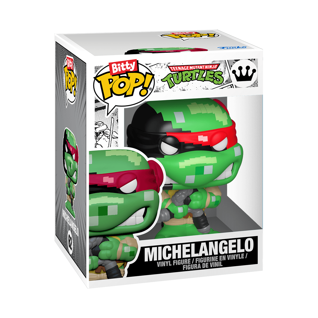 Set figurina + suport arcade - Bitty Pop! - Teenage Mutant Ninja Turtles - Michelangelo | Funko