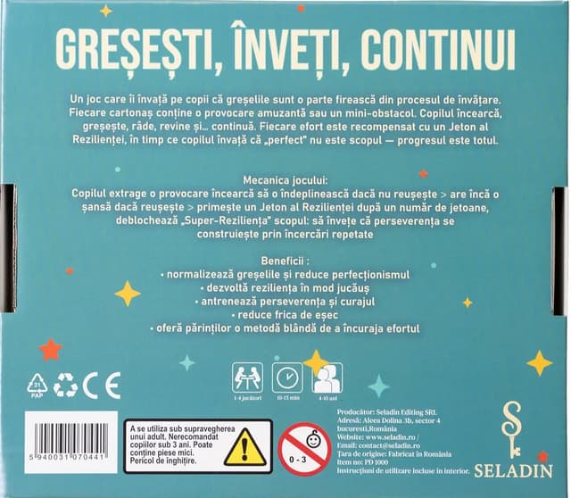 Joc educativ - Gresesti, Inveti, Continui | Seladin