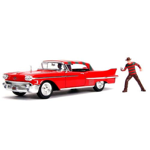 Macheta metalica - Freddie Krueger - 1958 Cadillac - Series 62 | Jada Toys