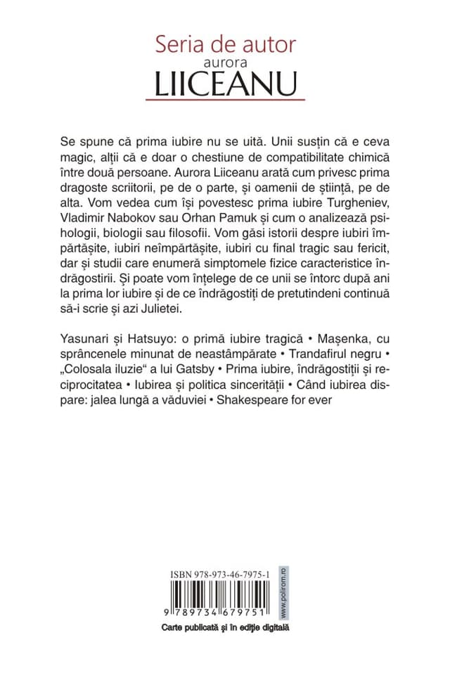 Dragostea cea veche iti sopteste la ureche | Aurora Liiceanu