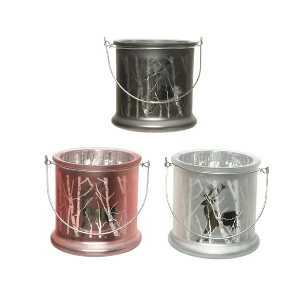 Suport pentru lumanare - Glitter Tlighth Laser Trees - mai multe culori | Kaemingk