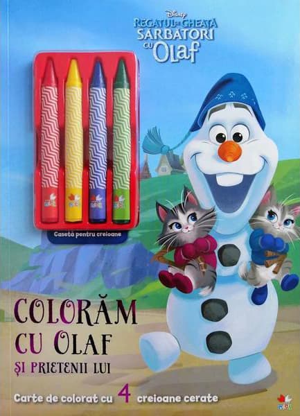 Disney. Regatul de gheata. Sarbatori cu Olaf. Coloram cu Olaf si prietenii lui |