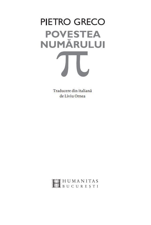 Povestea numarului Π | Pietro Greco