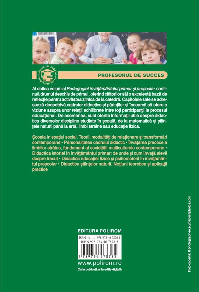 Pedagogia invatamantului primar si prescolar. Vol. II | Ion-Ovidiu Panisoara, Marin Manolescu