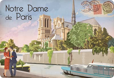 Suport masa- Paris Notre Dame | Cartexpo