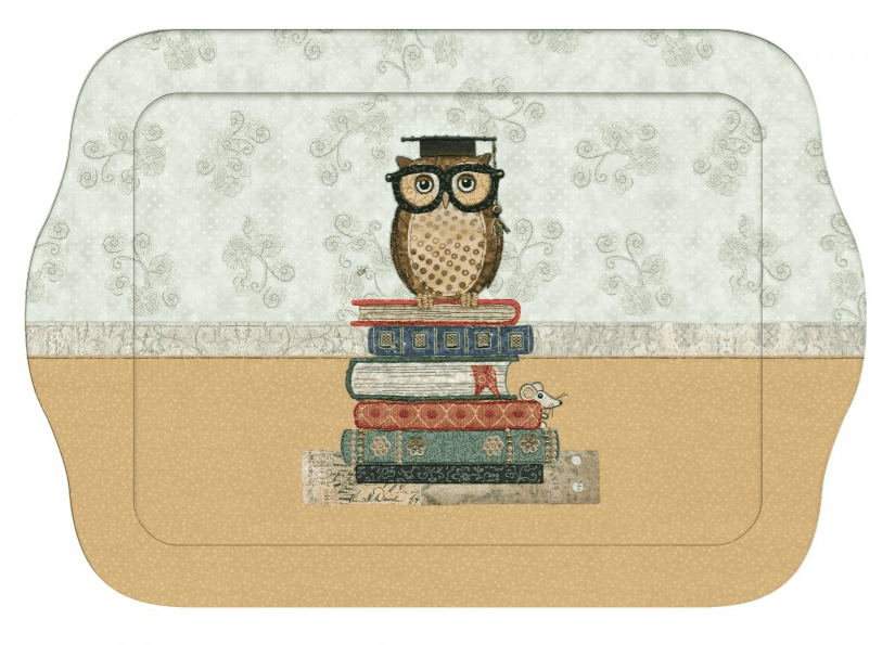 Tava - Hibou sur des livres | Kiub