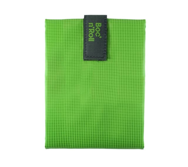 Ambalaj eco pentru gustari - Boc`N`Roll - Square Green | Roll'Eat