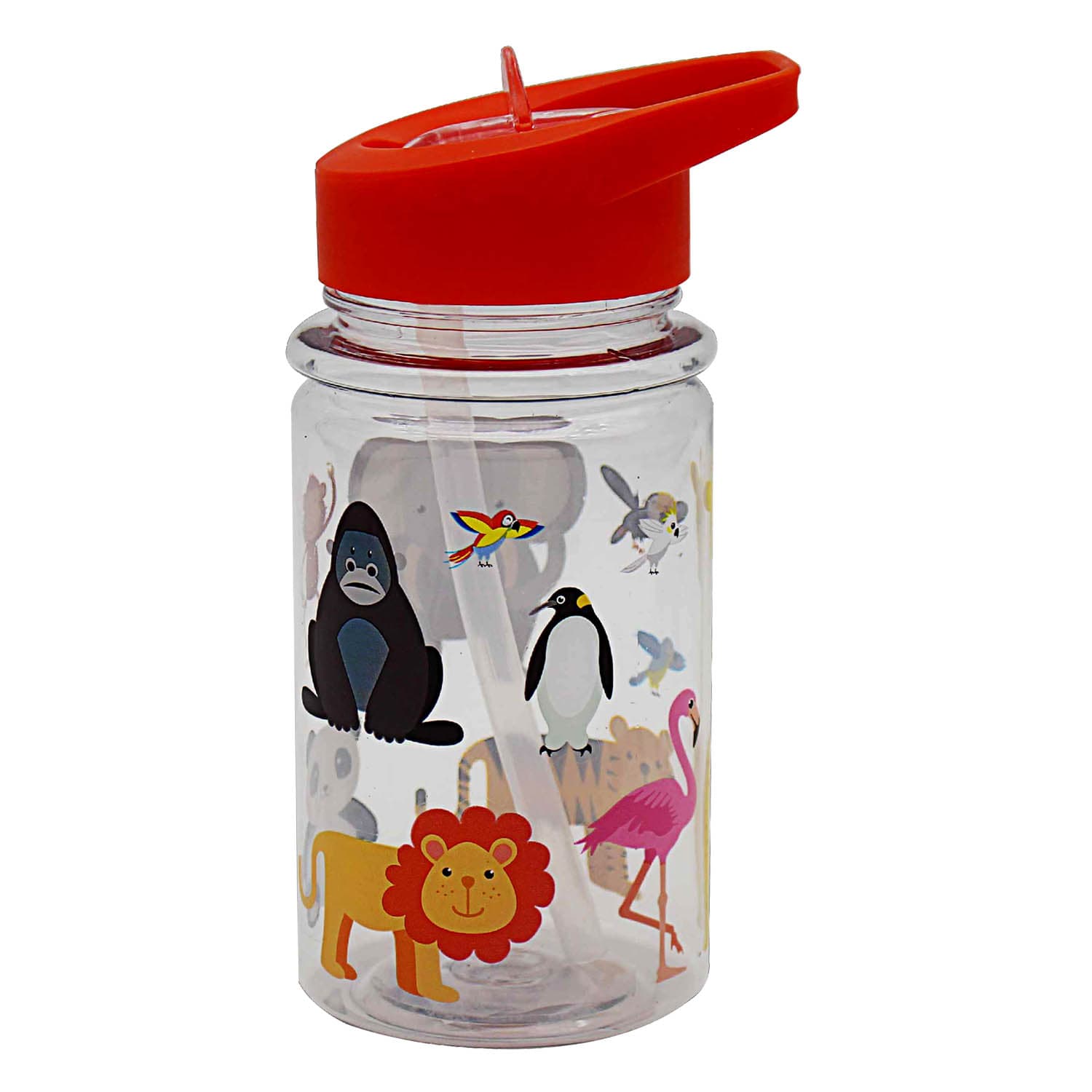 Sticla de apa cu pai- Zoo Kids | Lesser & Pavey