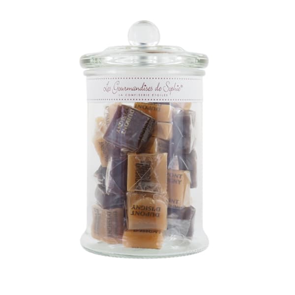 Borcan cu caramele ciocolata / vanilie  - caramels (chocolat / vanille) | Les Gourmandises de Sophie