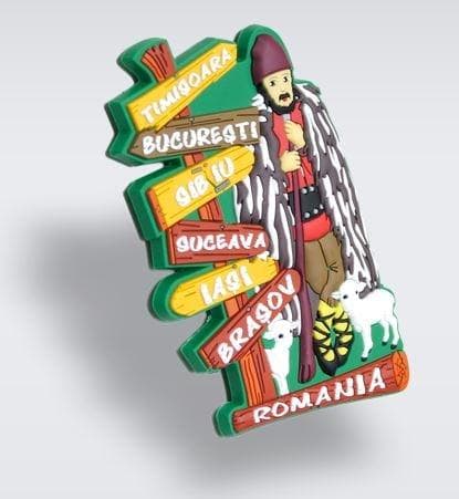 Magnet de frigider din cauciuc - Romania | Magnetella