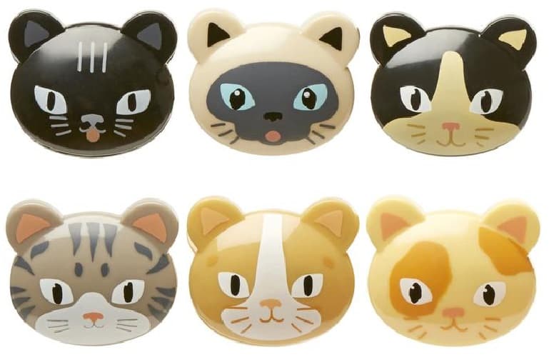 Set 6 clipsuri pentru pungi - Cats | Kikkerland
