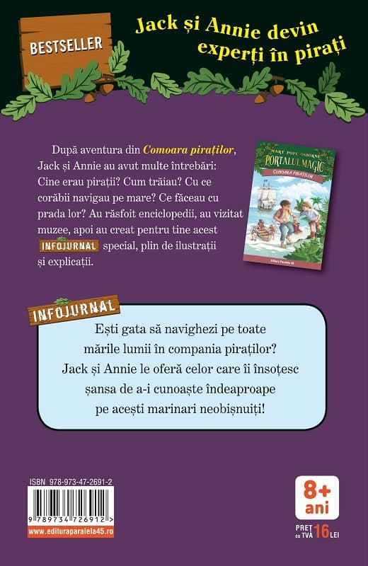 Portalul Magic Infojurnal: Piratii  | Will Osborne, Mary Pope Osborne