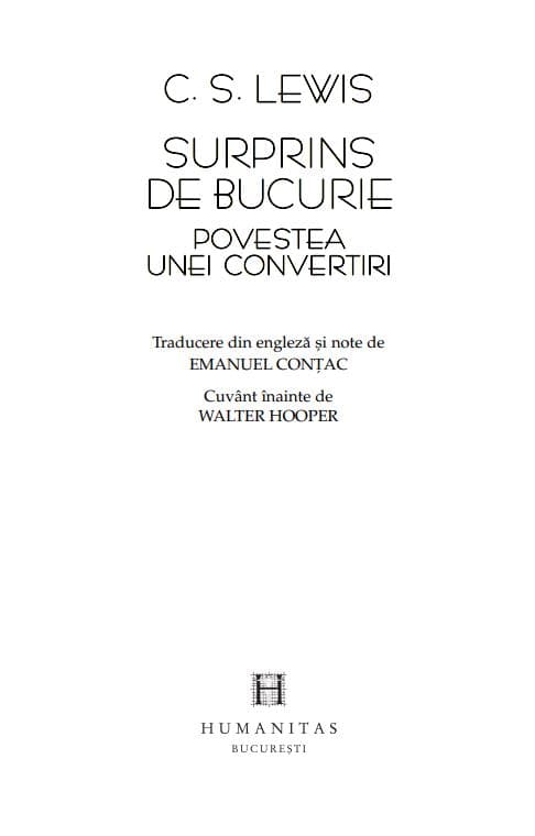 Surprins de Bucurie | C.S. Lewis