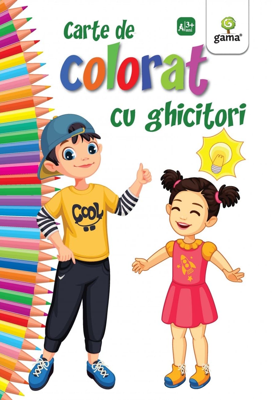 Carte de colorat cu ghicitori |
