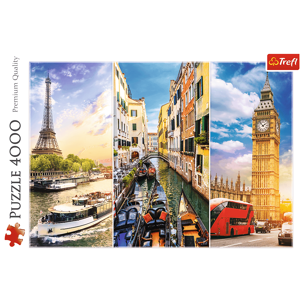 Puzzle 4000 piese - Trip Around Europe | Trefl