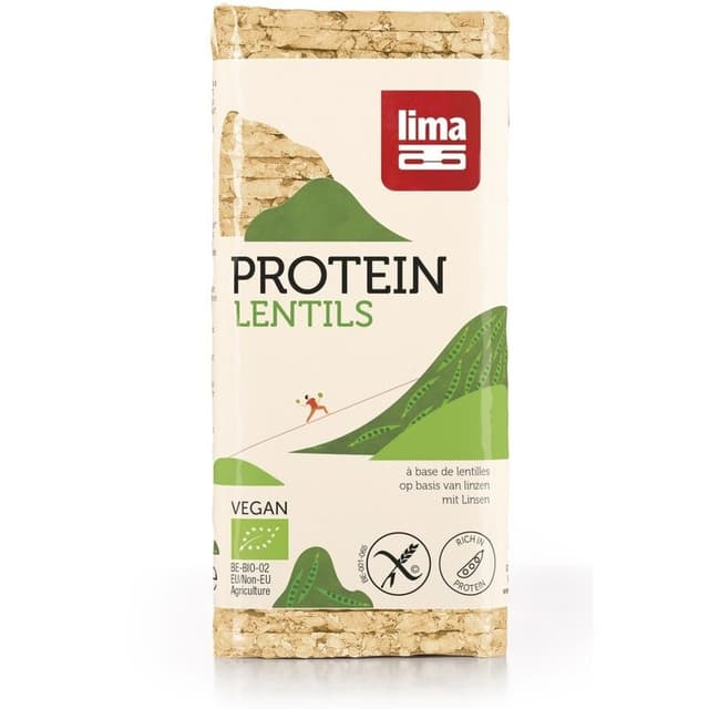 Rondele proteice din linte expandata, BIO, 100g | Lima