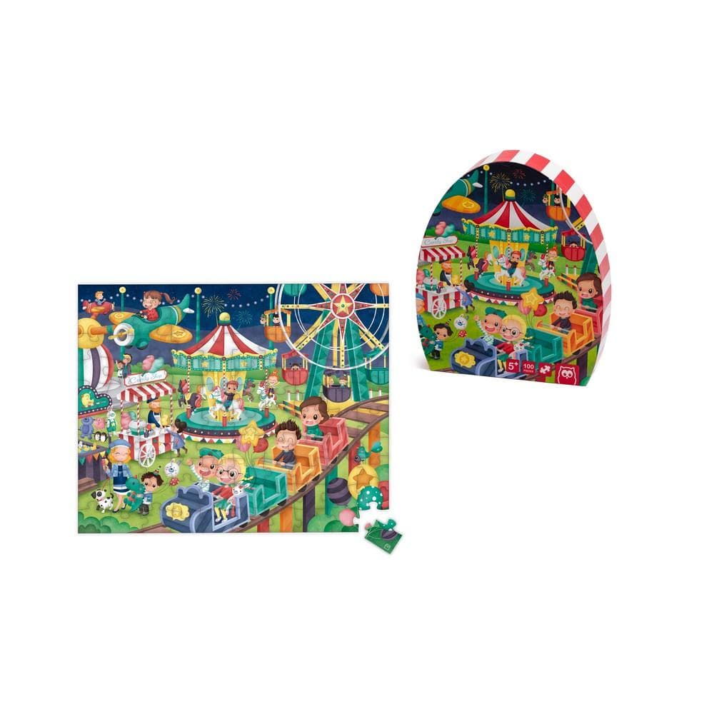 Puzzle educativ - Parcul de distractie | Eurekakids