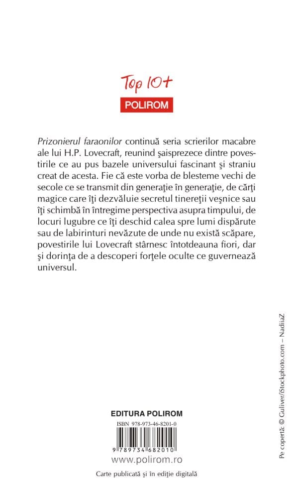 Prizonierul faraonilor | H.P. Lovecraft