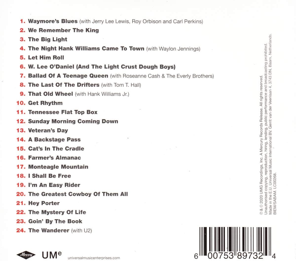 Easy Rider - The Best Of The Mercury Recordings | Johnny Cash