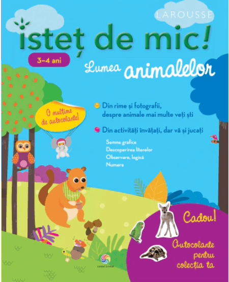 Istet de mic! Lumea animalelor pentru 3-4 ani. Caiet de activitati | Caroline Marcel