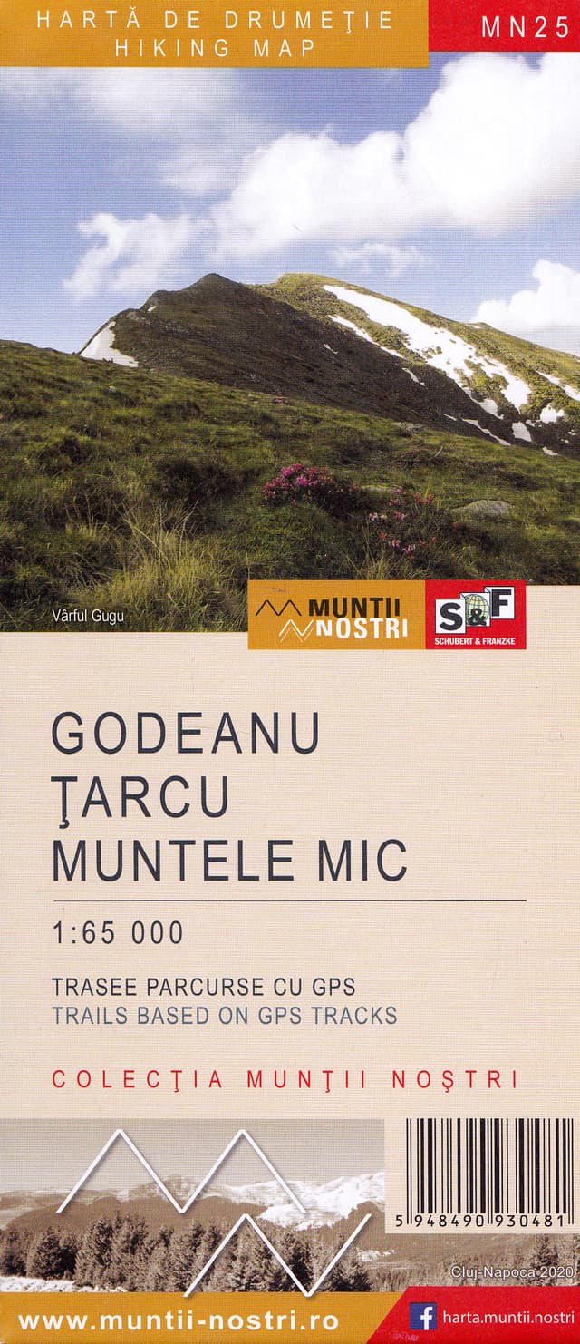 Harta de drumetie. Muntii Godeanu. Tarcu. Muntele Mic |