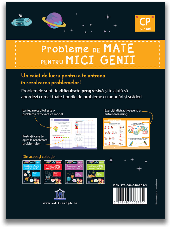 Probleme de mate pentru mici genii - Clasa pregatitoare 6-7 ani |