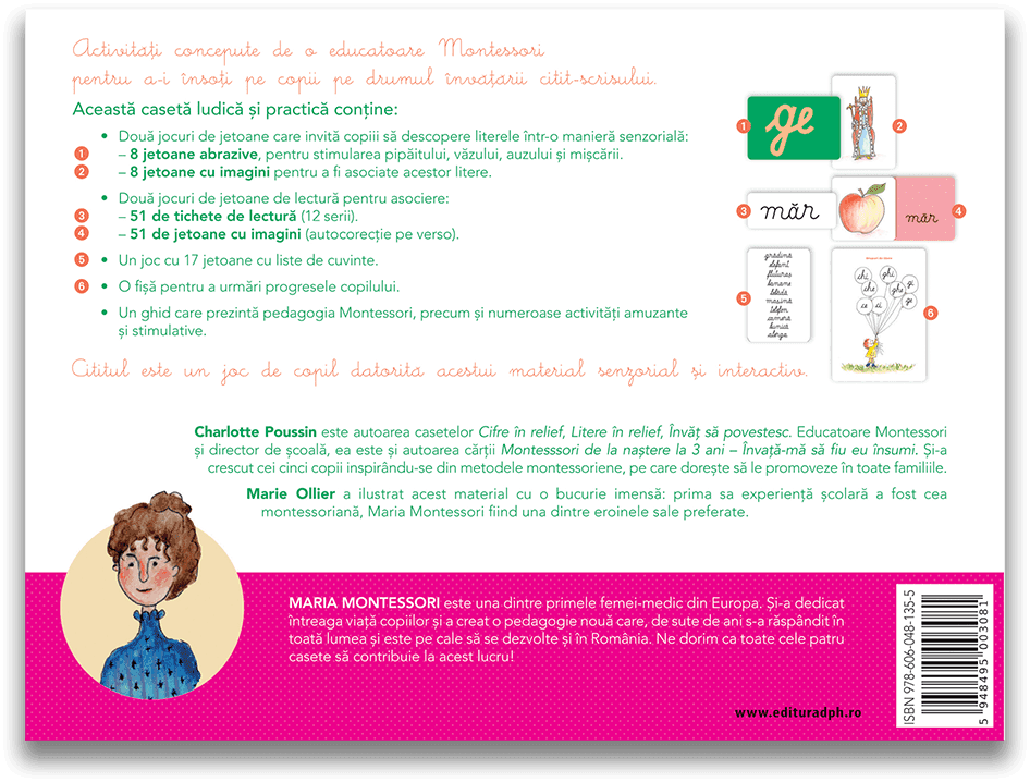 Invat sa citesc cu Montessori | Anne Ghesquiere, Charlotte Poussin