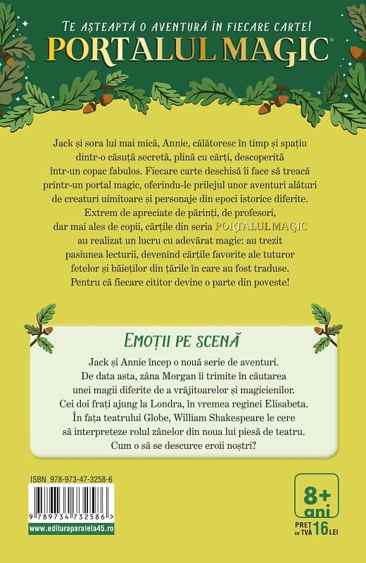 Emotii pe scena | Mary Pope Osborne