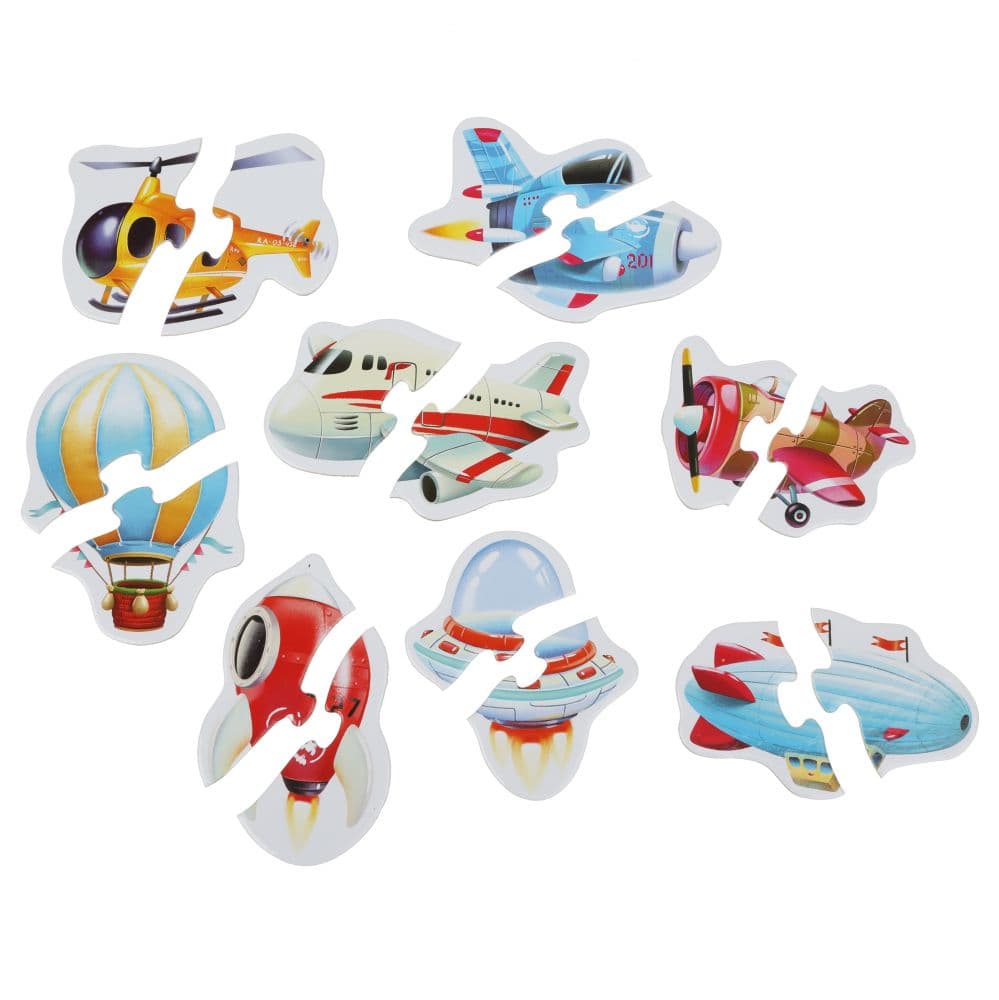 Puzzle 8 in 1 - Transport Aerian | Cubika