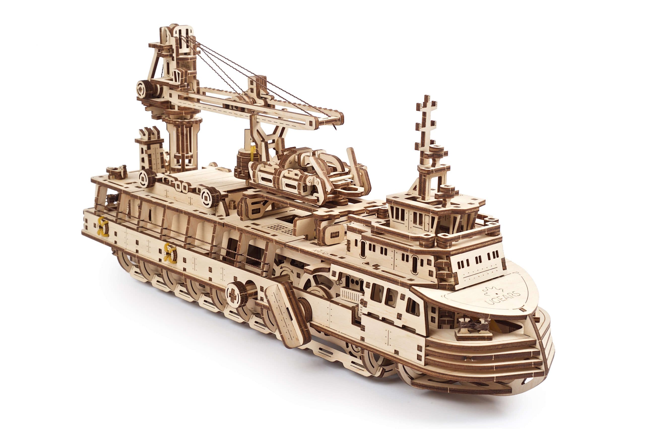 Puzzle mecanic - Nava de cercetare | Ugears