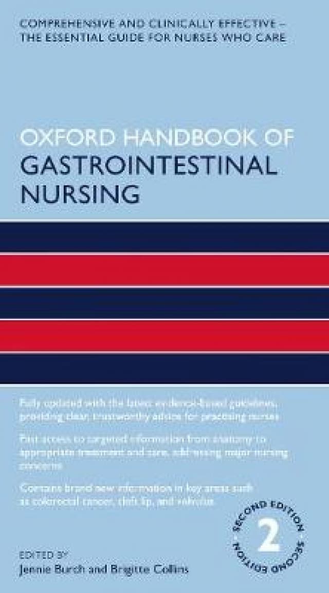Oxford Handbook of Gastrointestinal Nursing | Jennie Burch, Brigitte Collins