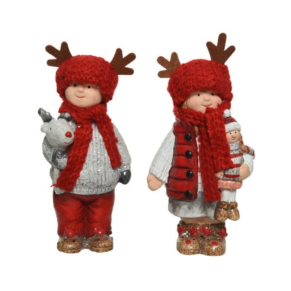 Figurina decorativa - Terracotta Child Red - mai multe modele | Kaemingk