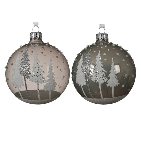 Glob - Trees Deco - Misty Grey - mai multe modele | Kaemingk