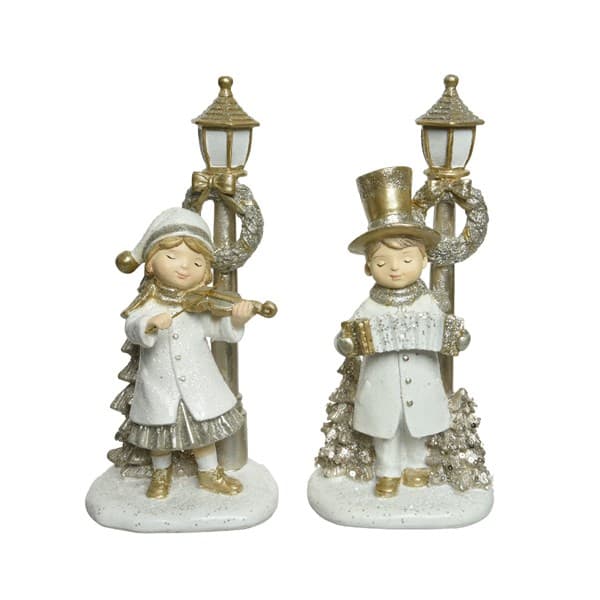 Decoratiune - White-Gold Children - Orgal, Violin - mai multe modele | Kaemingk