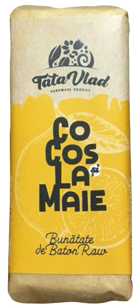 Baton raw vegan - Cocos si lamaie | Tata Vlad