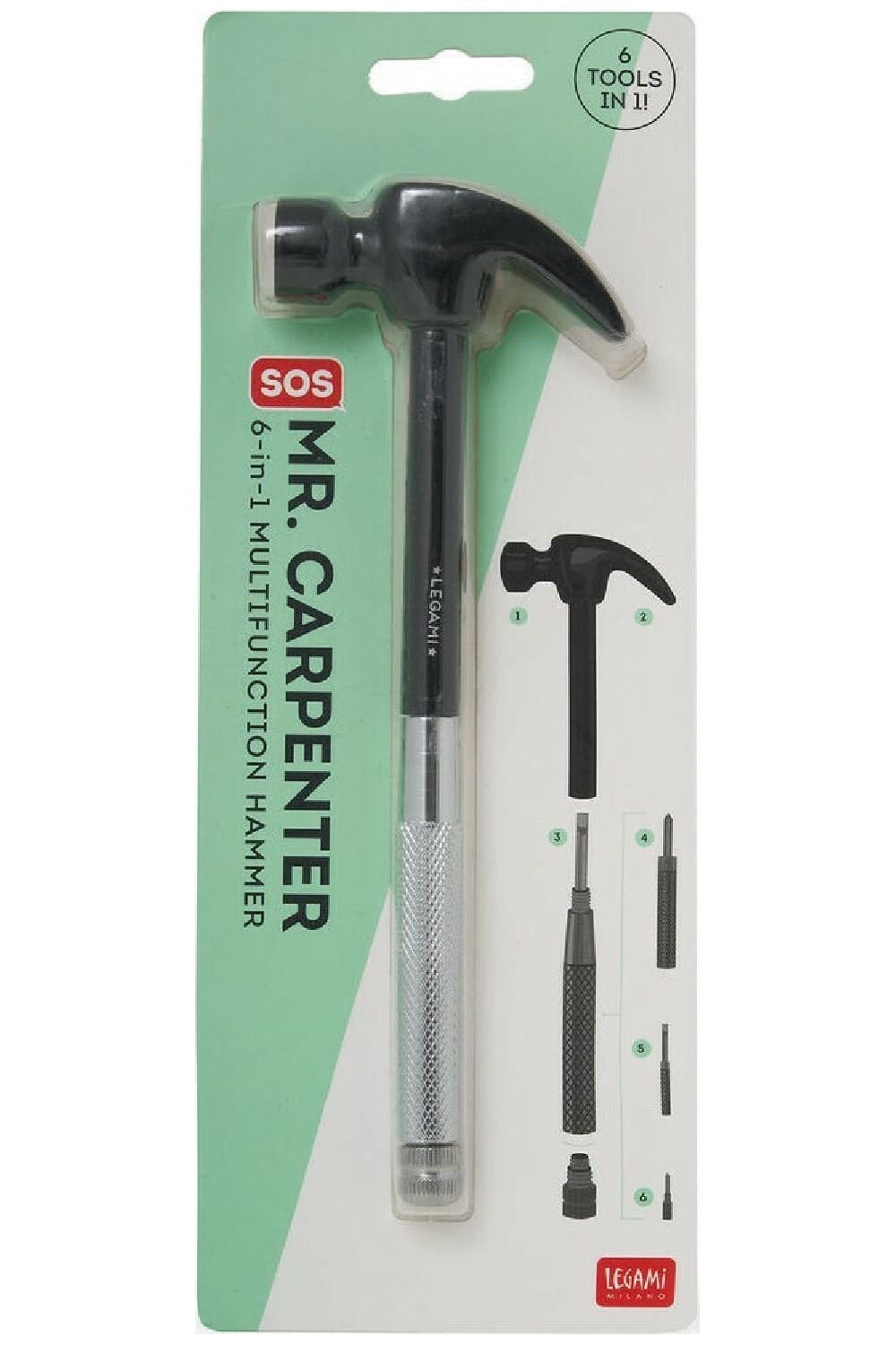 Ciocan multifunctional 6 in 1 - Mr. Carpenter | Legami