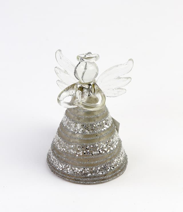 Decoratiune Craciun - Glass Angel, glitter | Everbright Gifts