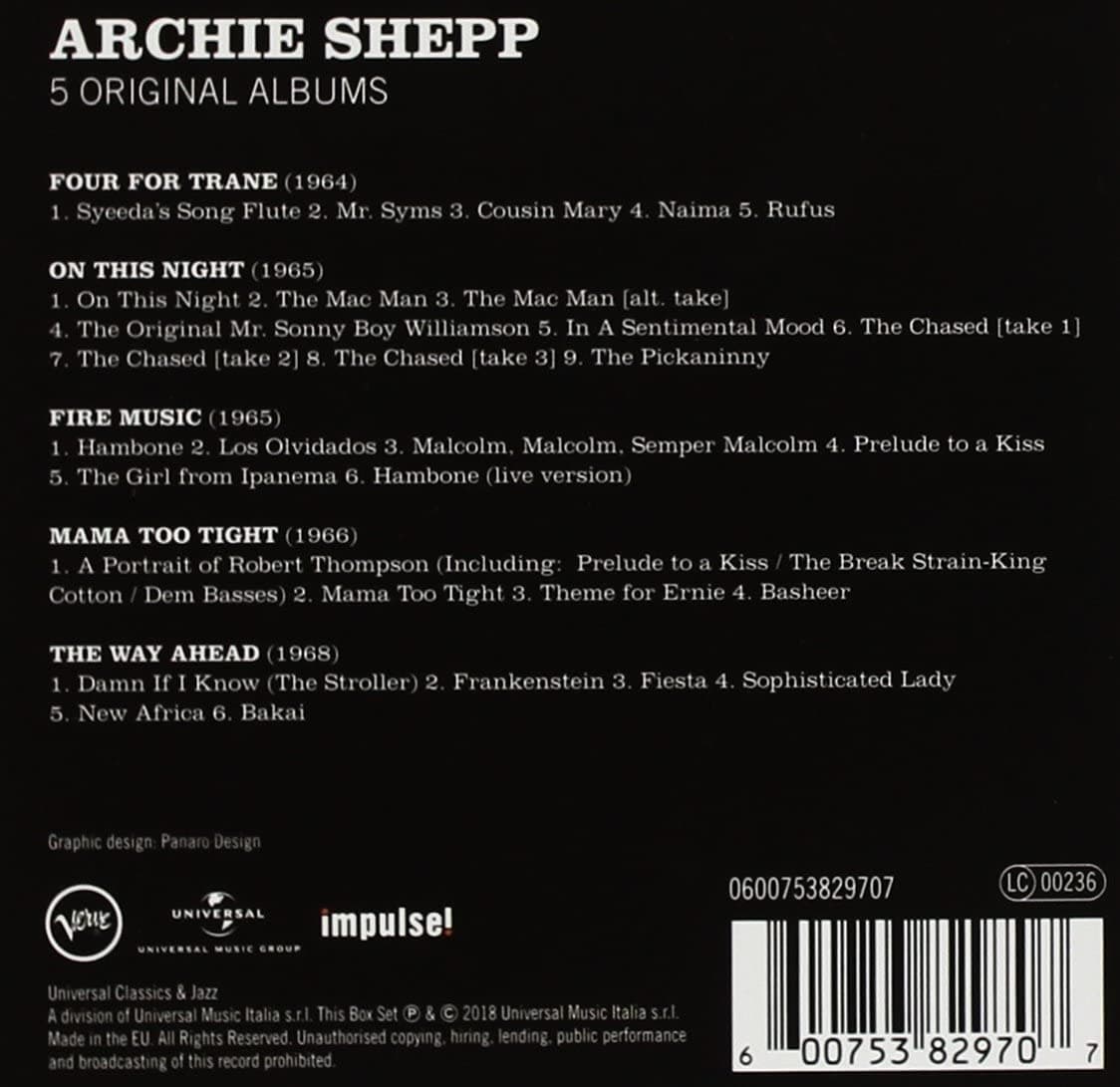 Archie Shepp - 5 Original Albums | Archie Shepp
