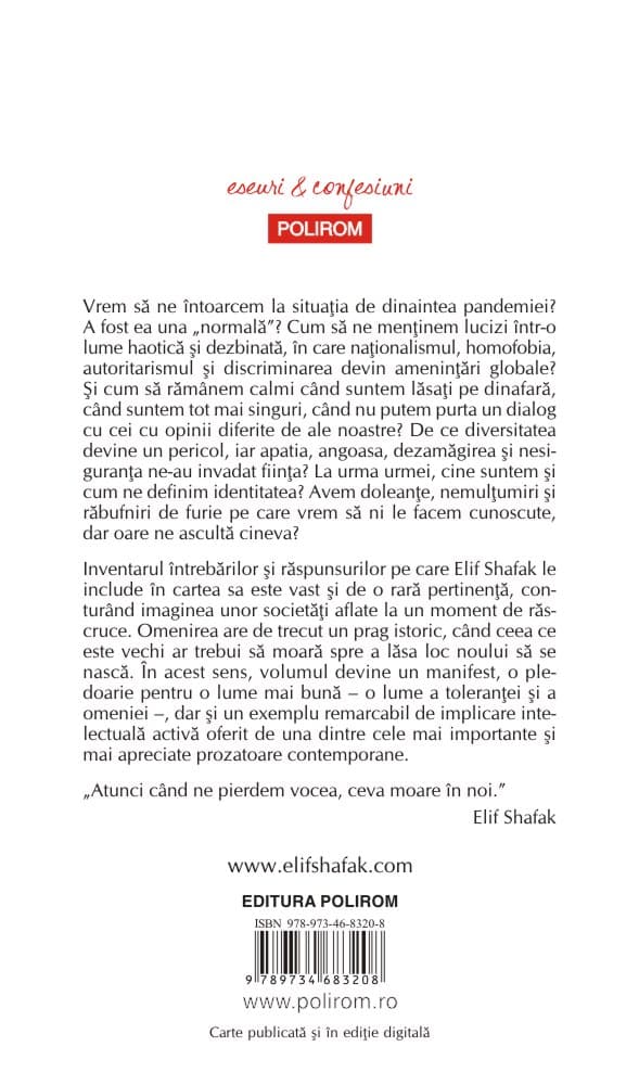Cum sa ramai lucid intr-o epoca a dezbinarii | Elif Shafak