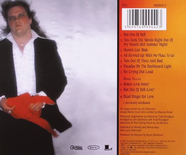Bat Out Of Hell | Meat Loaf
