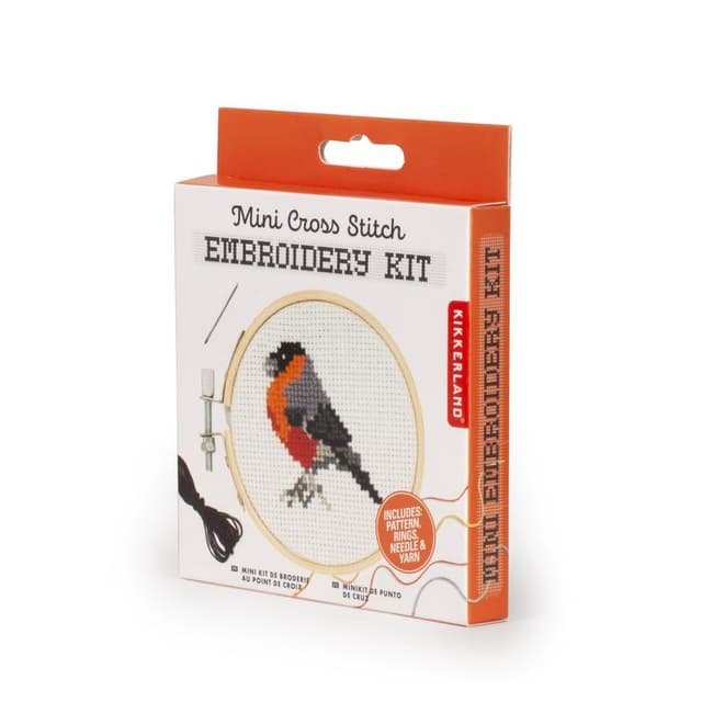 Kit goblen - Mini Cross Stitch Embroidery Kit - Bird | Kikkerland