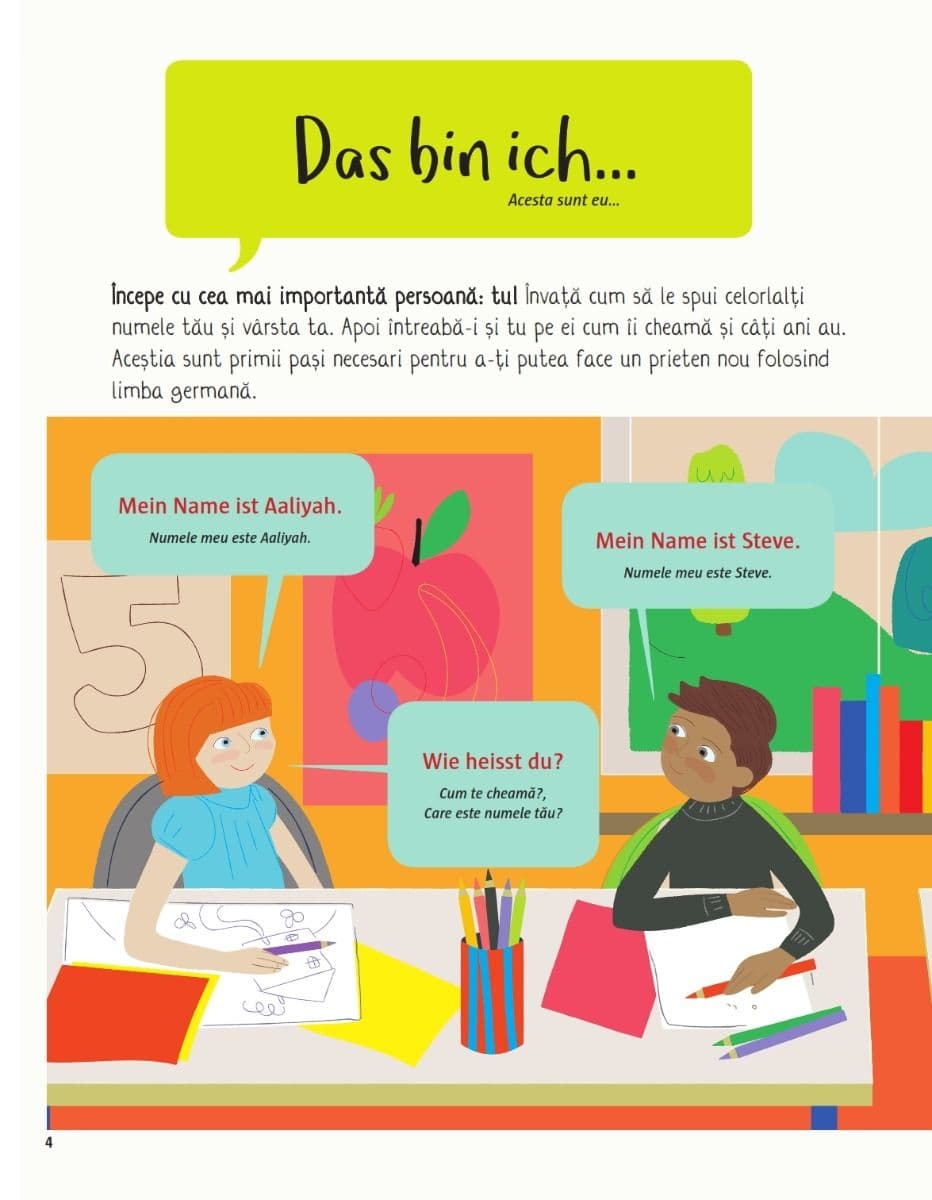 Ghidul incepatorului - Hallo Deutsch! Editie Bilingva | Sam Hutchinson, Emilie Martin